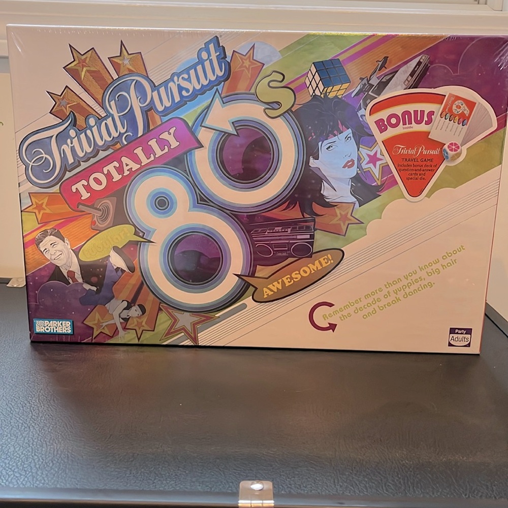 Trivial Pursuit Totally 80's Edition Board Game 2005 New Parker Brothers